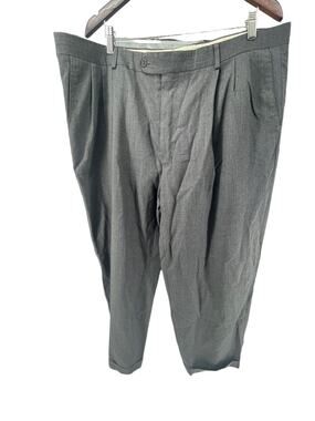 Monsieur Gray Pleated Front Trousers Dress Pants Men's Size 42R
